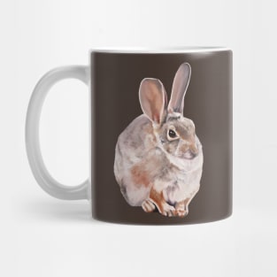 Desert Cottontail rabbit painting (no background) Mug